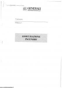 Generali - Assicurazione Incendio - Modello 811-03 Edizione nd [SCAN] [30P]